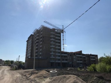 Site yapım aşamasında yeni evler ile oluşturma