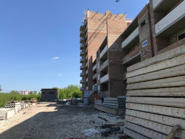 Site yapım aşamasında yeni evler ile oluşturma