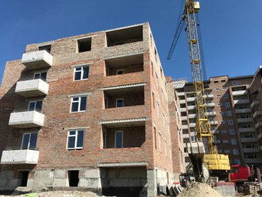 Site yapım aşamasında yeni evler ile oluşturma