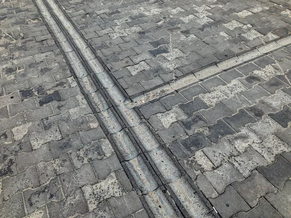 Paving Stones Various Colors Closeup Shot Daytime — Stock Photo, Image