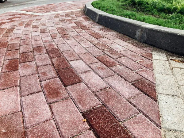 Paving Stones Various Colors Closeup Shot Daytime — Stock Photo, Image