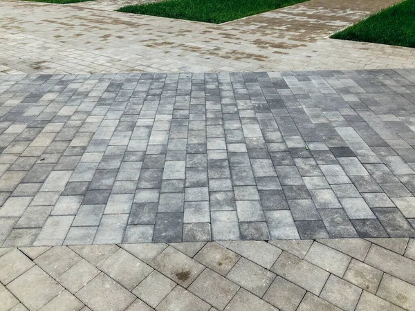 Paving Stones Various Colors Closeup Shot Daytime — Stock Photo, Image