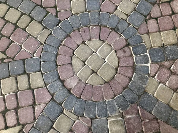 Paving Stones Various Colors Closeup Shot Daytime — Stock Photo, Image