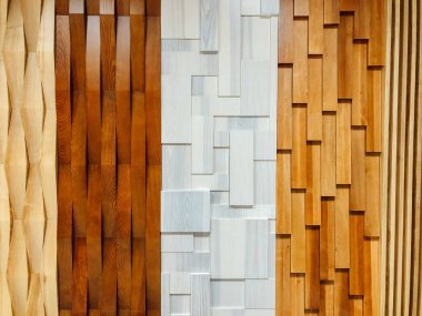 Renkli ahşap dokulara yakın çekim