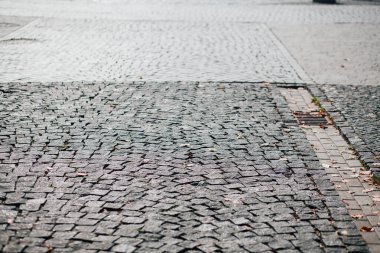 Gündüzleri şık bahçede çeşitli renklerde birbirine yakın köşeler.