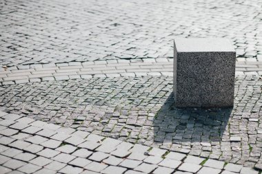 Gündüzleri şık bahçede çeşitli renklerde birbirine yakın köşeler.