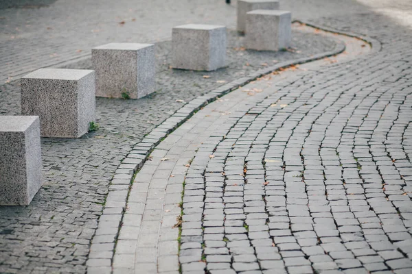 Pavimentazioni Nidificate Vari Colori Giardino Chic Durante Giorno — Foto Stock