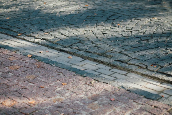 Pavimentazioni Nidificate Vari Colori Giardino Chic Durante Giorno — Foto Stock