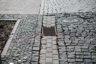 Gündüzleri şık bahçede çeşitli renklerde birbirine yakın köşeler.