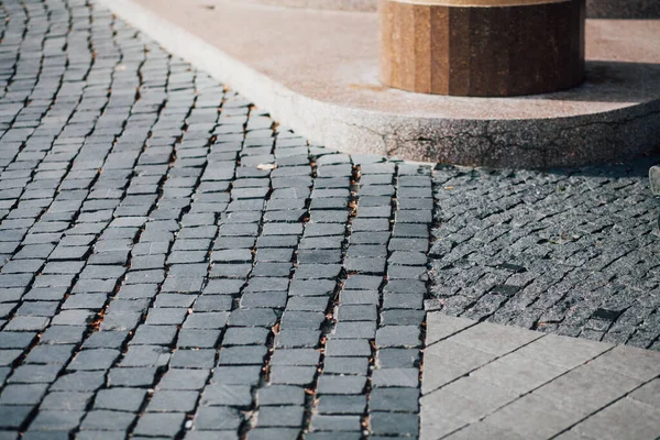 Gündüzleri şık bahçede çeşitli renklerde birbirine yakın köşeler.