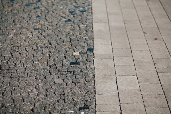 Gündüzleri şık bahçede çeşitli renklerde birbirine yakın köşeler.