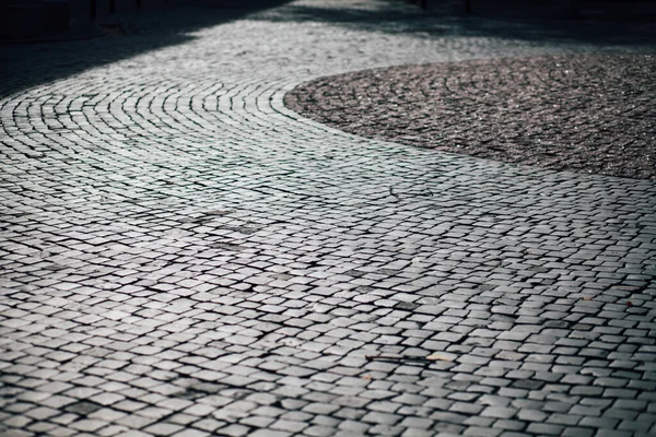 Pavimentazioni Nidificate Vari Colori Giardino Chic Durante Giorno — Foto Stock