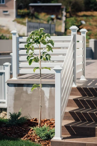 Kırsal kesimdeki modern evin dışında.