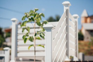 Kırsal kesimdeki modern evin dışında.