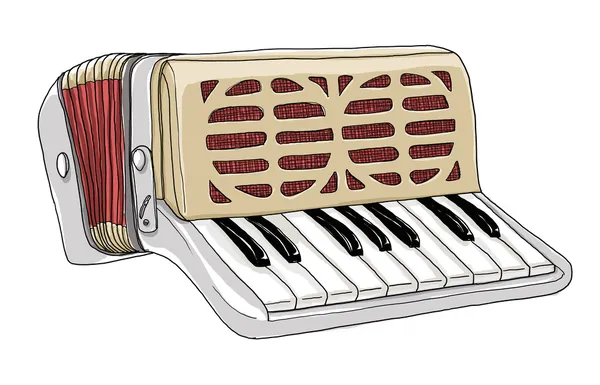 Vintage harmonika játék — Stock Fotó