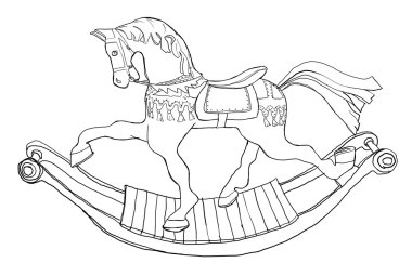 Carousel sallanan at Hat sanatı