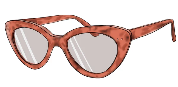 Katzenauge 2 Brillen Sonnenbrille — Stockfoto
