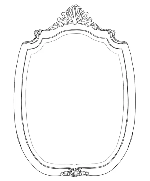 Картина "Зеркало винтажного портрета" — стоковое фото