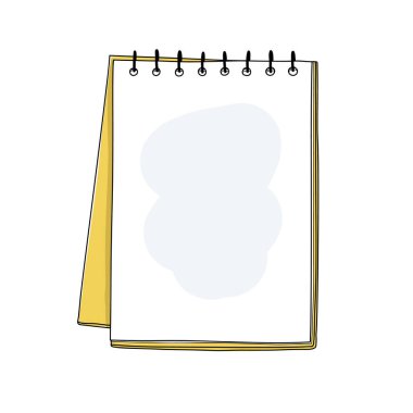 notebook art hand drawn vector illustration