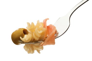 makarna üzerine çatal