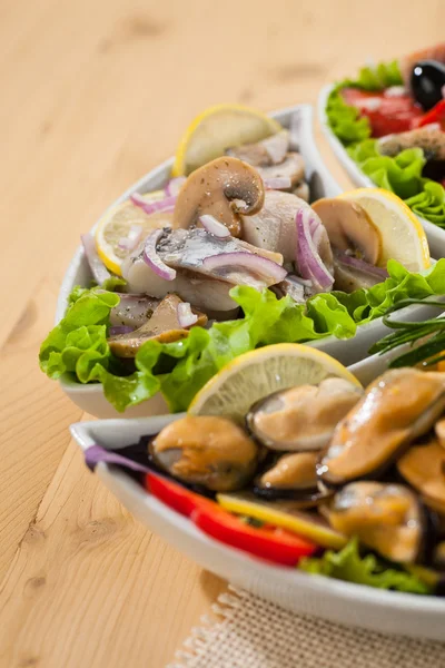 Seafood appetizer — Stock Photo, Image