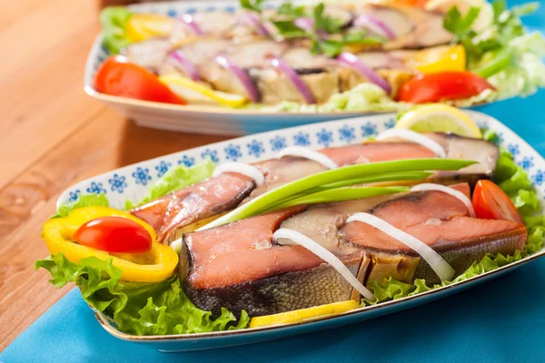 シーフードの前菜の赤い魚 — ストック写真