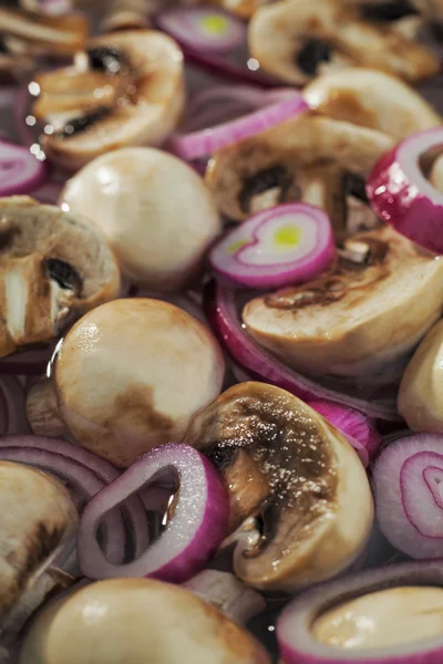 Mushrooms chopped — Stock Photo, Image