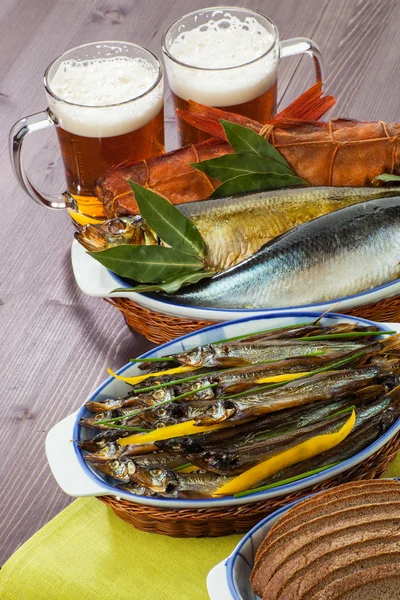 Deniz ürünleri bira meze