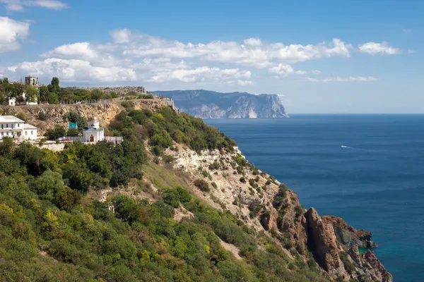 Monastero di George nella terra ferma di Fiolent il Crimea, Ucraina — Foto Stock