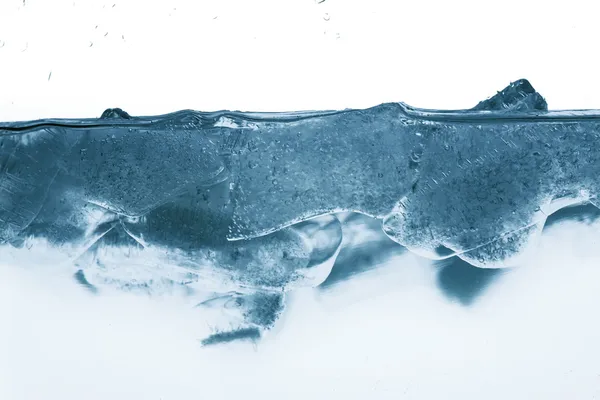 Ice through water — Stock Photo, Image