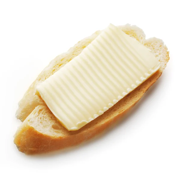 Ekmek ve tereyağı sandviç — Stok fotoğraf