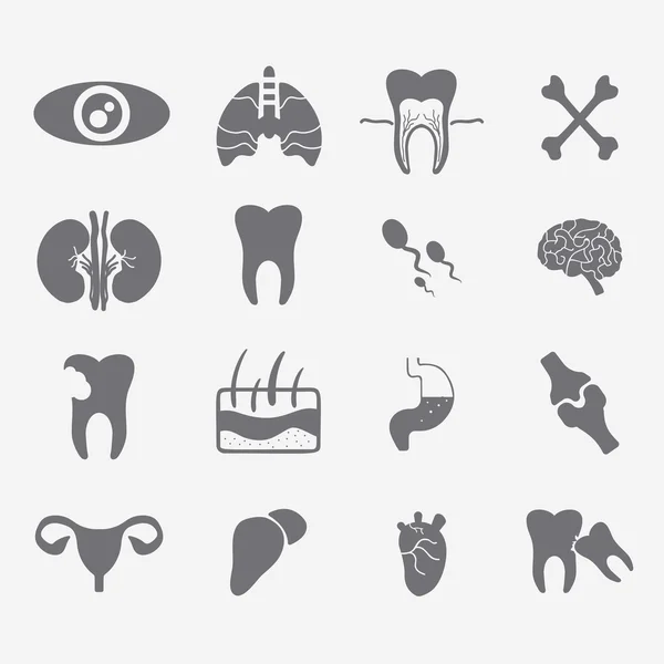 Медицинские плоские иконы — стоковый вектор