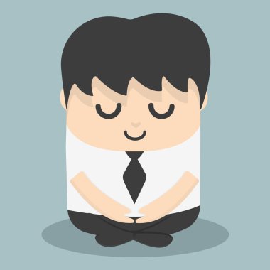 meditasyon sakin işadamı