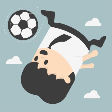 iş adamı Football.EPS tekme