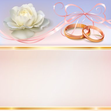 Düğün davetiyesi.