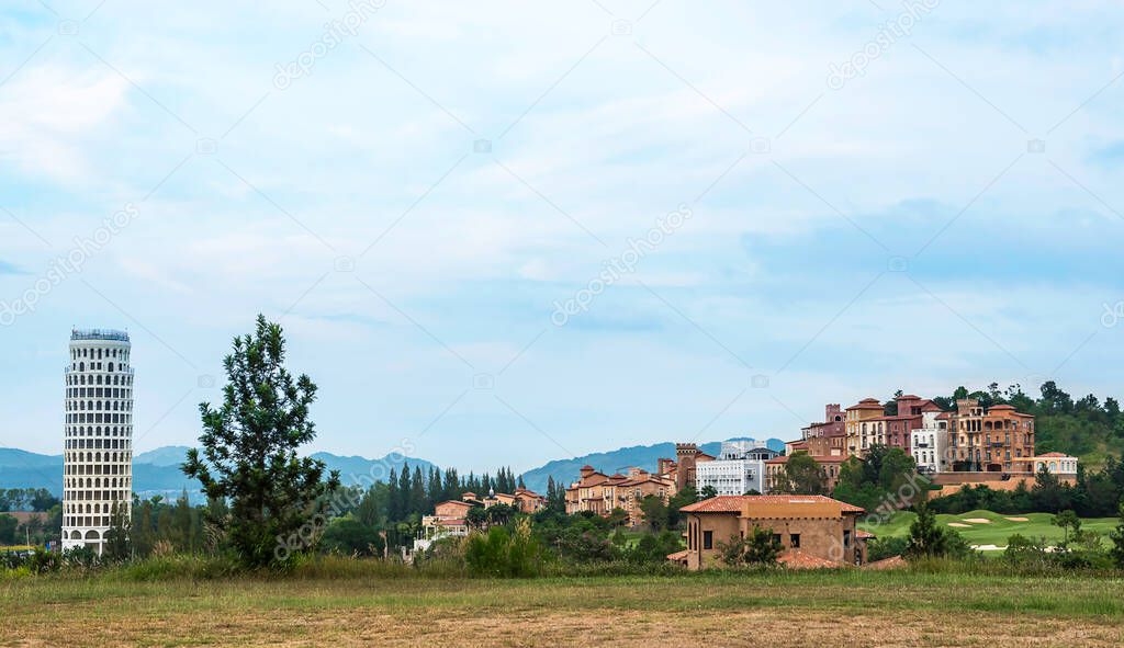 Tuscany town in the mountain