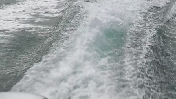 Blick Vom Boot Auf Das Meer — Stockvideo