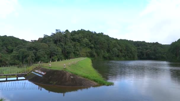 Pang Ung Barajı Mae Hong Son Eyaleti Tayland Inanılmaz Yerleri — Stok video