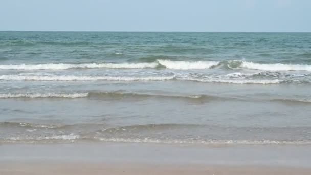Mar Câmera Lenta Tailândia Vista Paisagem Mar Praia Dia Verão — Vídeo de Stock