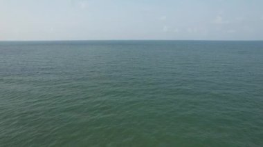View of sea chanthaburi of Thailand high angle from drone