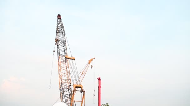 Civil Engineer Working Construction Site Company Manager Supervises Road Construction — Vídeos de Stock