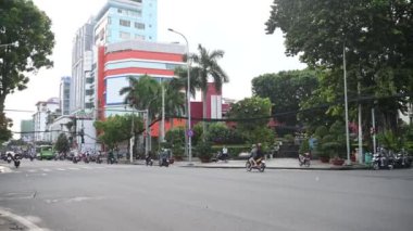 DALAT, VIETNAM - JULY 17, 2022: View dalat city of vietnam,Lifestyle ride motorcycle