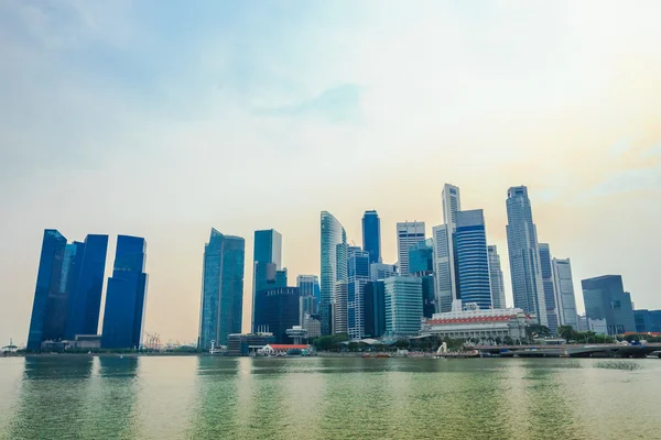 Skyline von Singapore Stockbild