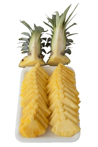 Ananas gesneden — Stockfoto