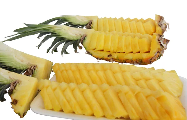 Ananas 2 dilimlenmiş — Stok fotoğraf