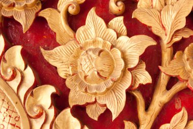 Gül pamuk oyma ahşap sanatı