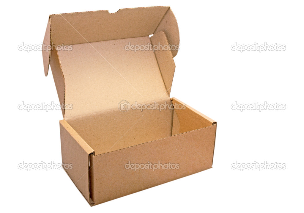 Carton box.Isolated.