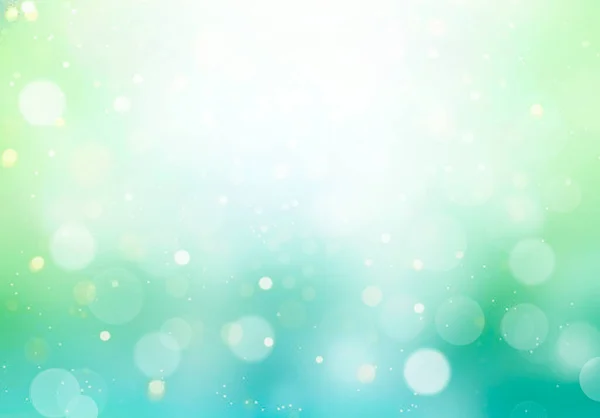 Зеленый Голубой Боке Размытый Фон Весенний Обратный Отскок Естественное Размытие — стоковое фото