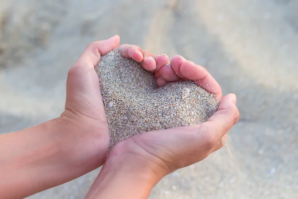 Sand laget av sand – stockfoto