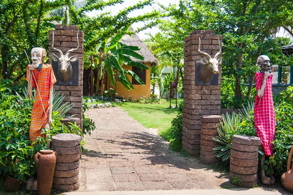 Zuid-Afrikaanse tuin ontwerp — Stockfoto